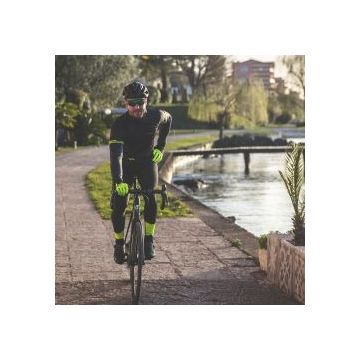 Northwave manusi lungi calduroase - Fast Gel - negru-galben-fluo