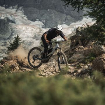 Orbea WILD M-LTD Halo Silver-Tanzanite Carbon View (Matt) - măsura S - bicicletă electrică eMTB Enduro