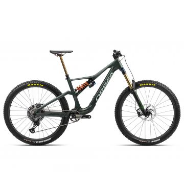 Bicicletă MTB Enduro full suspension Orbea RALLON M-LTD - Forest Green Carbon View (Matt | Gloss) | Blue Stone (Gloss)