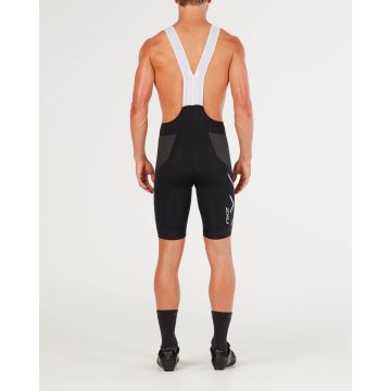 2XU - pantaloni scurti ciclism Bib shorts Compression Cycle SteelX bibs - negru alb