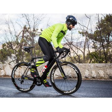 Castelli - bluza ciclism maneca lunga Puro 3 Jersey FZ - portocalie