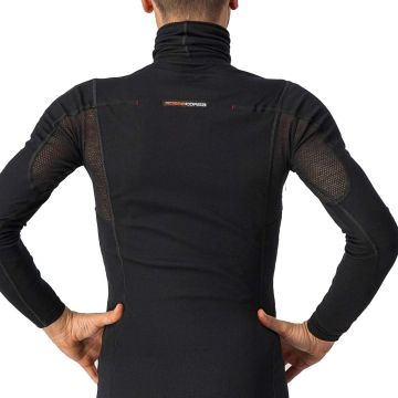 Castelli - Bluza de corp cu maneca lunga si guler Flanders Neck Warm - negru