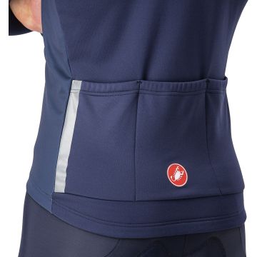 Castelli - Jacheta ciclism vreme rece sau iarna, Entrata Jacket - albastru belgian gri reflect