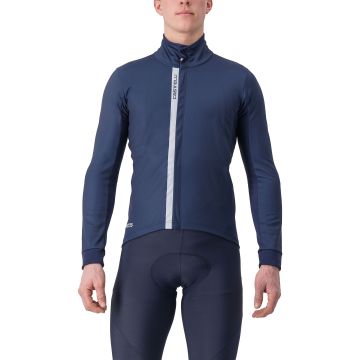 Castelli - Jacheta ciclism vreme rece sau iarna, Entrata Jacket - albastru belgian gri reflect