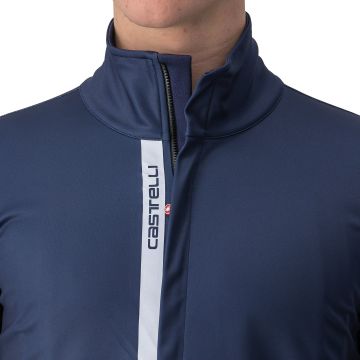 Castelli - Jacheta ciclism vreme rece sau iarna, Entrata Jacket - albastru belgian gri reflect