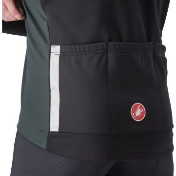 Castelli - Jacheta ciclism vreme rece sau iarna, Entrata Jacket - verde inchis rover galben fluo