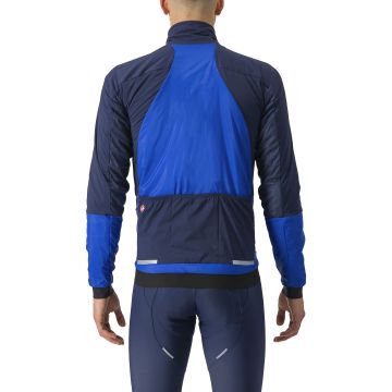 Castelli - Jacheta ciclism vreme rece sau iarna, Fly Thermal Jacket - albastru intens vivid albastru belgian
