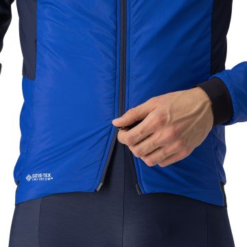 Castelli - Jacheta ciclism vreme rece sau iarna, Fly Thermal Jacket - albastru intens vivid albastru belgian