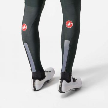 Castelli - pantaloni lungi ciclism barbati Sorpasso Ros Bibtight - verde inchis rover