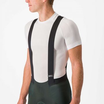 Castelli - pantaloni lungi ciclism barbati Sorpasso Ros Bibtight - verde inchis rover
