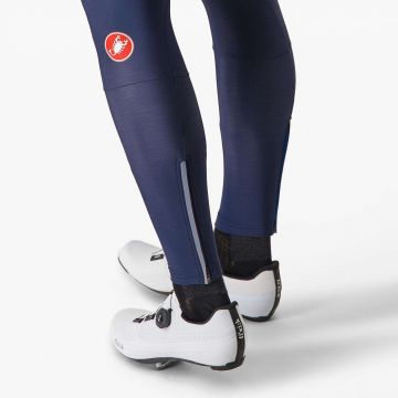 Castelli - pantaloni lungi ciclism pentru barbati cu bretele Entrata bibtights - albastru belgian
