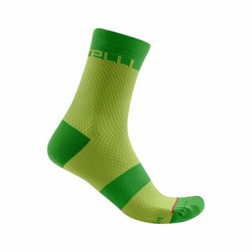 Castelli - sosete ciclism Velocissima 12 - Galben Fluo Verde