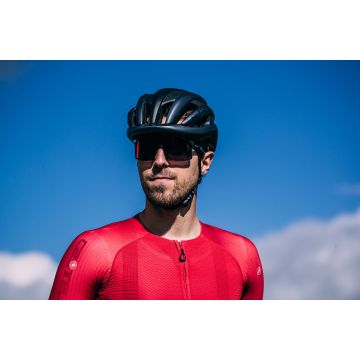 Castelli - tricou ciclism cu maneca scurta pentru barbati Aero Race 7.0 - rosu intens rich