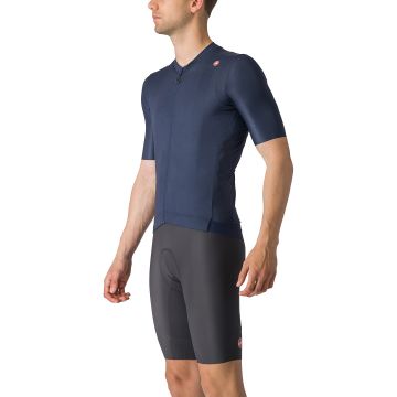 Castelli - tricou ciclism cu maneca scurta pentru barbati Espresso Jersey - albastru inchis indigo