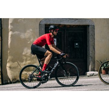 Castelli - tricou ciclism cu maneca scurta pentru barbati Espresso Jersey - maro deschis mocha gri inchis