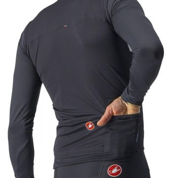 Castelli - tricou ciclism maneca lunga Prologo 7 LS jersey - gri antracit alb