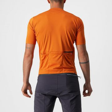 Castelli - tricou pentru ciclism cu maneca scurta Unlimited AllRoad - portocaliu
