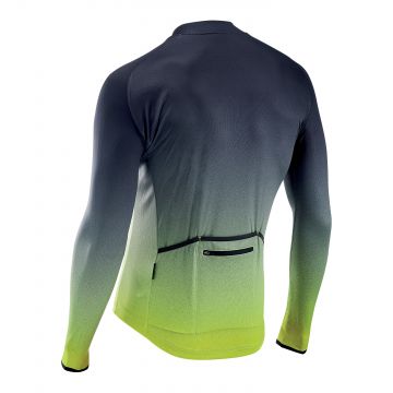 Northwave bluza pentru ciclism cu maneca lunga - Blade 3 - gri-galben-fluo