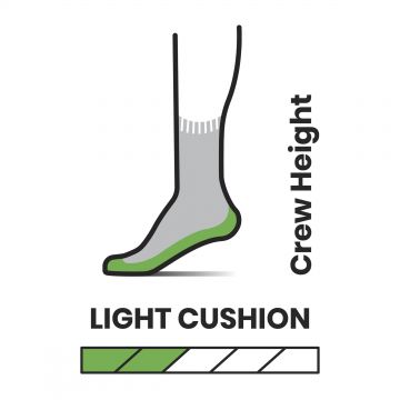 Smartwool - sosete sport femei Hike Margarita Light Cushion Crew - maro deschis mov negru eclipsa