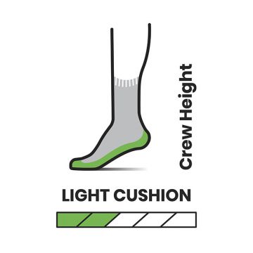 Smartwool - sosete sport femei Hike Mountain Print W socks Light Cushion Crew - maro deschis Natural negru