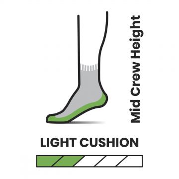Smartwool - sosete sport femei Hike Zig Zag Valley Light Cushion Mid Crew socks - albastru inchis amurg gri