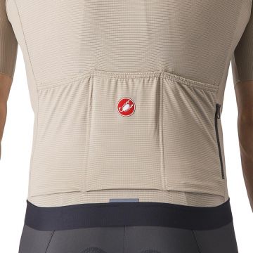 Tricou cu maneca scurta Castelli Espresso Crem