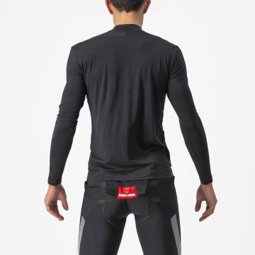 Castelli - bluza corp ciclism maneca lunga Bandito Wool LS base layer - negru