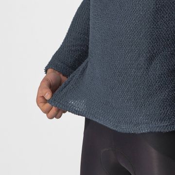 Castelli - bluza corp ciclism maneca lunga Cold Days 2nd Layer - bleumarin