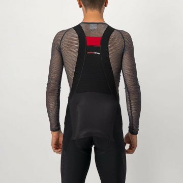 Castelli - bluza corp ciclism maneca lunga pentru barbati Miracolo Wool LS base layer - negru