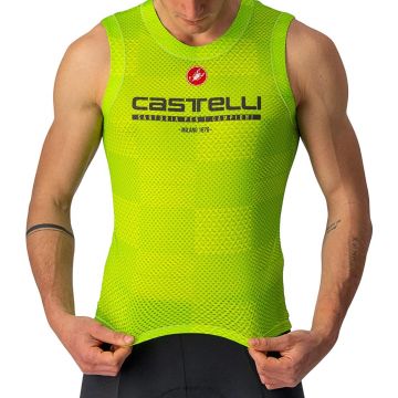 Castelli - bluza de corp ciclism PRO Mesh BL Sleeveless - verde electric lime fluo