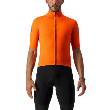 Castelli - Jacheta ciclism cu maneca scurta Perfetto RoS Light - portocaliu briliant