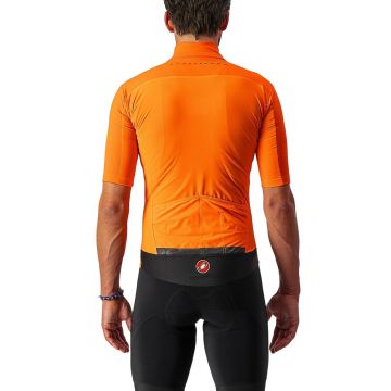 Castelli - Jacheta ciclism cu maneca scurta Perfetto RoS Light - portocaliu briliant