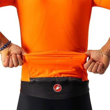 Castelli - Jacheta ciclism cu maneca scurta Perfetto RoS Light - portocaliu briliant
