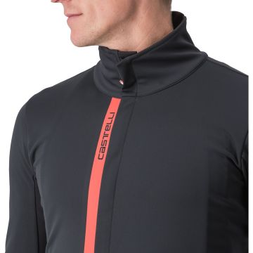 Castelli - Jacheta ciclism vreme rece sau iarna, Entrata Jacket - negru rosu