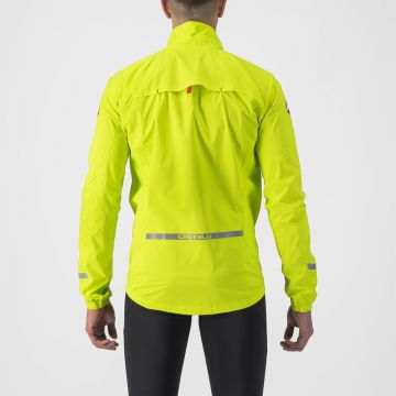 Castelli - Jacheta ciclism waterproof ploaie Emergency 2 Rainjacket - galben fluo