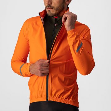 Castelli - Jacheta de ploaie Emergency 2 Rainjacket - portocaliu