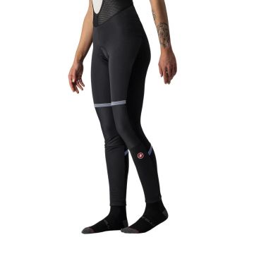 Castelli - pantaloni lungi ciclism cu bretele femei vreme rece si vant Polare 3 Bibtights - negru