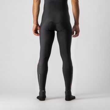 Castelli - pantaloni lungi ciclism pentru barbati cu bretele Entrata bibtights - negru