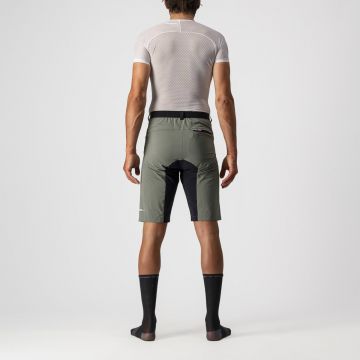 Castelli - pantaloni scurti ciclism Unlimited Baggy shorts - verde padure gri negru