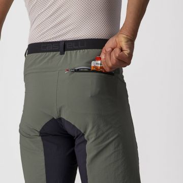 Castelli - pantaloni scurti ciclism Unlimited Baggy shorts - verde padure gri negru