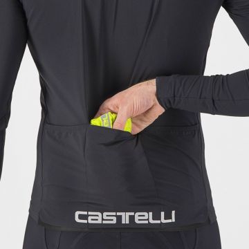 Castelli Squadra stretch - jacheta ciclism anti vant - verde lime electric gri inchis