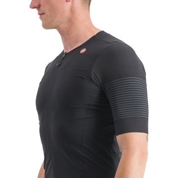 Castelli - tricou ciclism barbati, maneca scurta Premio jersey - negru