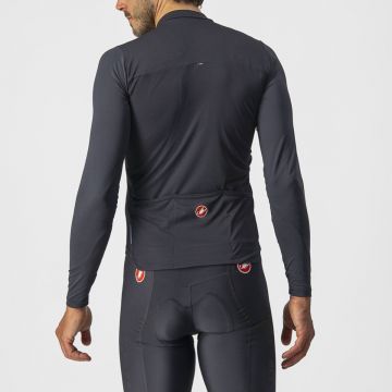 Castelli - tricou ciclism maneca lunga Prologo 7 LS jersey - gri antracit alb