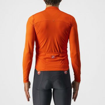 Castelli - tricou ciclism maneca lunga Prologo 7 LS jersey - portocaliu antracit alb