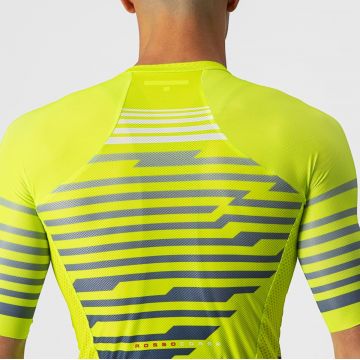 Castelli - tricou pentru ciclism cu maneca scurta Climbers 3.0 SL jersey - galben fluo gri reflect