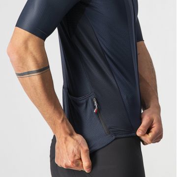 Castelli - tricou pentru ciclism cu maneca scurta Endurance Elite Jersey - bleumarin