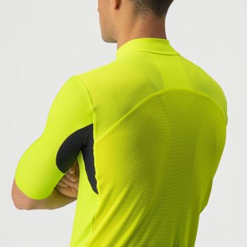 Castelli - tricou pentru ciclism cu maneca scurta Endurance Elite Jersey - galben fluo negru