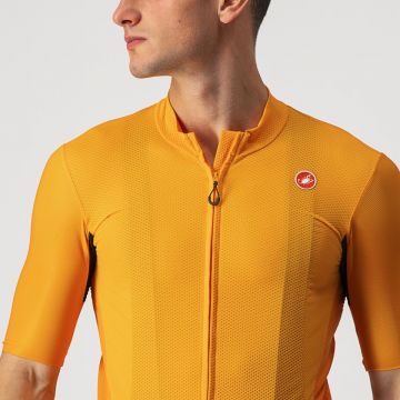 Castelli - tricou pentru ciclism cu maneca scurta Endurance Elite Jersey - portocaliu deschis pop