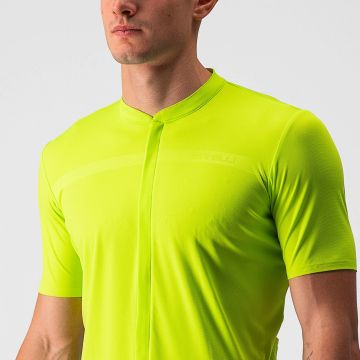 Castelli - tricou pentru ciclism cu maneca scurta Unlimited AllRoad - gallben fluo