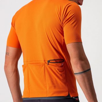 Castelli - tricou pentru ciclism cu maneca scurta Unlimited AllRoad - portocaliu